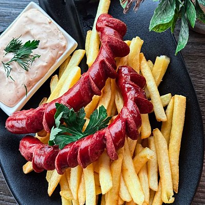 Заказать Картофель фри с колбаской, Boss Grill