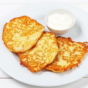Драники со сметаной, Сытый Папа - Обеды