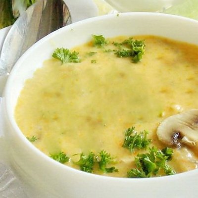 Заказать Суп грибной с овсянкой и курицей, Сытый Папа - Обеды