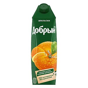 Апельсиновый нектар Добрый 1л, Кафе-бар Терем