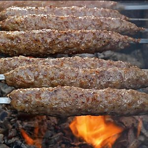 Люля из свинины, На Огне