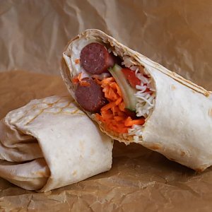 Хот-дог в лаваше с колбасками, Havka