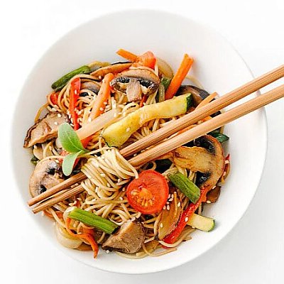 Заказать Ясай Яки Сомен с грибами, SUSHI HOUSE - Солигорск