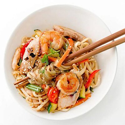 Заказать Эби тори Яки Удон, SUSHI HOUSE - Солигорск