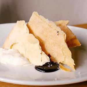 Мильфей с солёным шоколадом и кукурузным кремом, PaPi Pizza