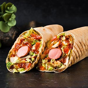 Шаверма с баварскими колбасками, EATMAN FoodTrack