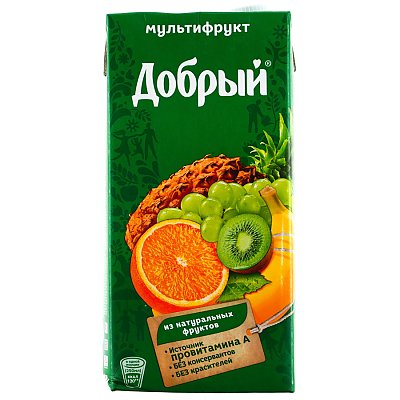 Заказать Сок Добрый Мультифрукт 0.2л, EATMAN FoodTrack