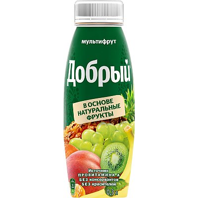 Заказать Мультифруктовый нектар Добрый 0.3л, Шаурма №1 - Поставы