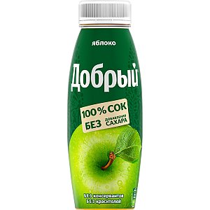 Яблочный сок Добрый 0.3л, Шаурма №1 - Поставы