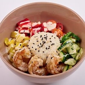 Поке с креветкой, Столовая Гранд бистро