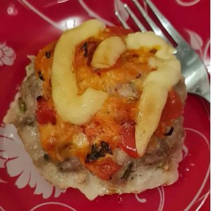 Мясные гнезда из фарша с грибами, Фуршеринг (Пельмени с характером)