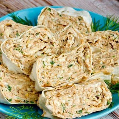 Заказать Рулет из лаваша с тунцом, Фуршеринг (Пельмени с характером)
