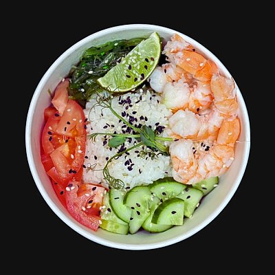 Заказать Поке с креветкой на подушке из сыра, СУШИ МАФИЯ