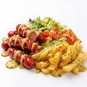 Ланч-бокс с колбасками, ART KEBAB (на Рафиева)