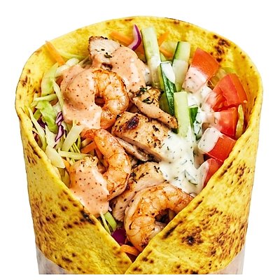 Заказать Шаурма с креветками L, ART KEBAB (на Рафиева)