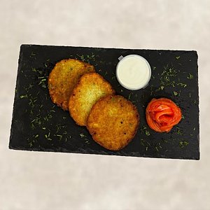 Драники со сметаной и рыбой, Мэджик Суши