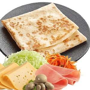 Блин с ветчиной, сыром, грибами и овощами, Зебра (на Пролетарской)