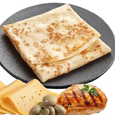 Заказать Блин с куриным филе, сыром и грибами, Зебра (на Пролетарской)