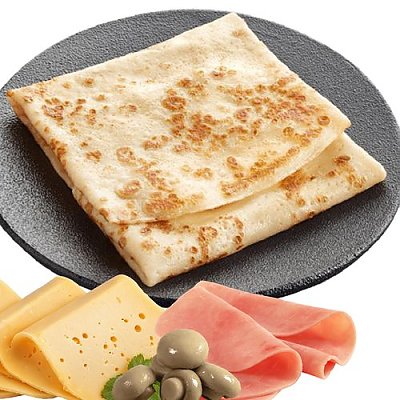 Заказать Блин с ветчиной, сыром и грибами, Зебра (на Привокзальной)