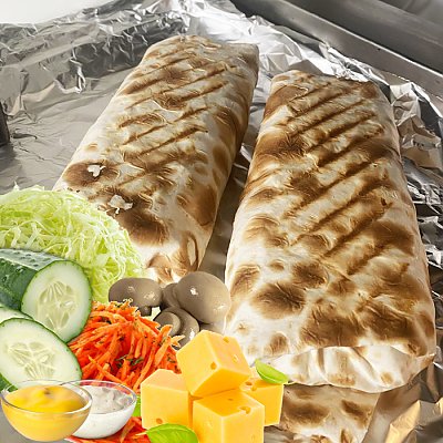 Заказать Шаурма Вегетарианская Большая, Зебра (на Привокзальной)