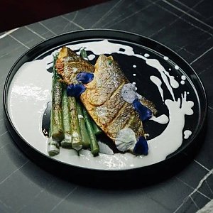 Сибас со спаржей в беконе, Амазонка - Минск