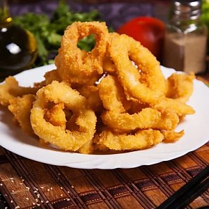 Кольца кальмара в хрустящей панировке, Первое Семейное Кафе