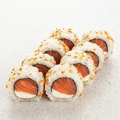 Заказать Ролл Лосось с кунжутом и кимчи, Ежик