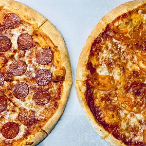 Пицца Пепперони + Маргарита, Ежик