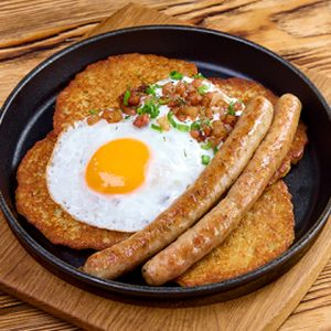 Сковородка Сельская с деревенскими колбасками, Васильки - Витебск