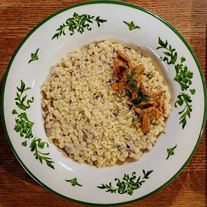 Птитим с лесными грибами, Bresto Testo