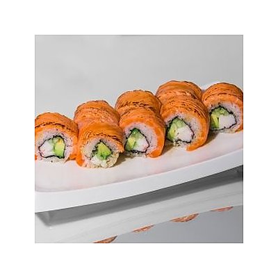Заказать Ролл с лососем и крабом, Хотей