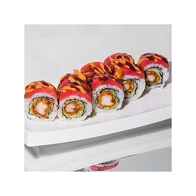 Заказать Ролл с тунцом и хрустящей креветкой, Хотей