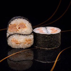 Ролл Инь-янь с жареным лососем и жареным тунцом, RollBerry