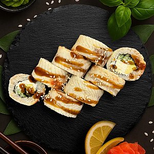 Ролл Черный дракон, Ролл на стол