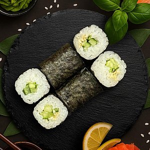 Хосомаки с огурцом, Ролл на стол