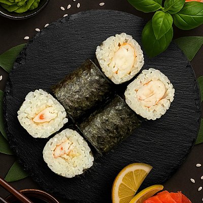 Заказать Хосомаки с креветкой, Ролл на стол