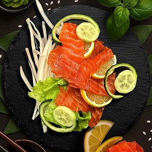 Сашими с лососем, Ролл на стол