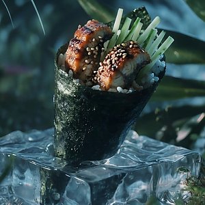 Темаки с угрем, Ролл на стол