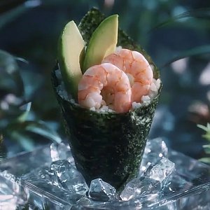 Темаки с креветкой, Ролл на стол