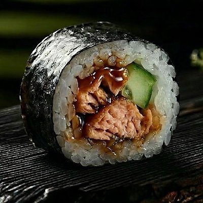 Заказать Ролл с жареным лососем, Ролл на стол