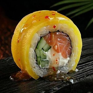 Ролл в такуане с креветкой, Ролл на стол