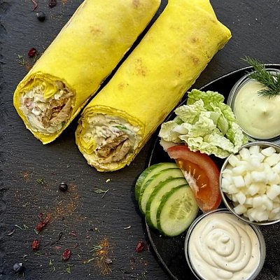 Заказать Шаурма Цезарь с курицей (450г), Lawash