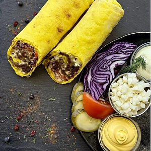 Шаурма Сырная с говядиной (300г), Lawash