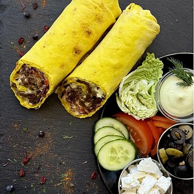 Заказать Шаурма Греческая с говядиной (300г), Lawash