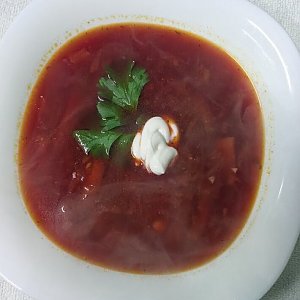 Борщ с мясом, Домашняя Трапеза