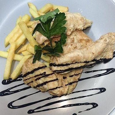 Заказать Наггетсы с картофелем фри, Домашняя Трапеза