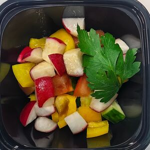 Салат овощной с маслом, Домашняя Трапеза