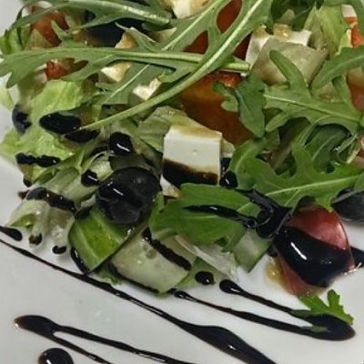 Заказать Салат Греческий, Драники, блины & пельмени