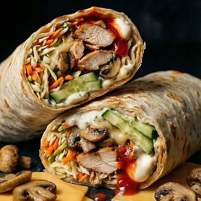 Заказать Шаурма Классическая с грибами и сыром Большая, Сайгон у Нины