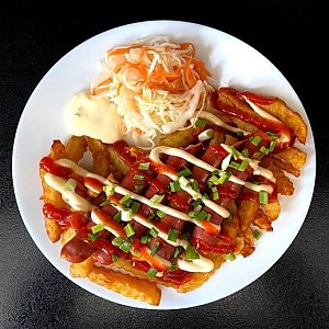 Колбаски Баварские с гарниром L, Сайгон у Нины